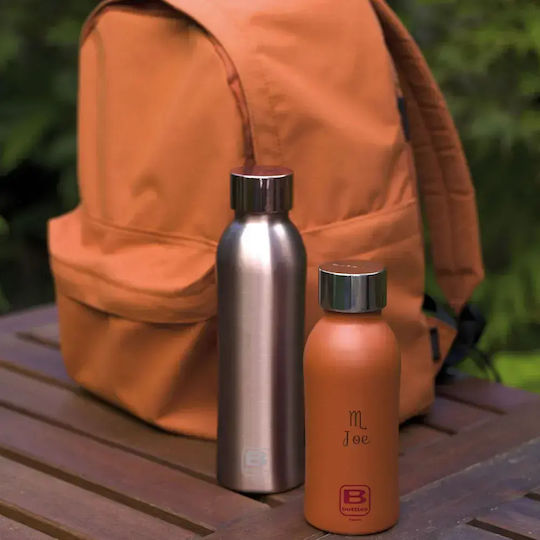 Casa Bugatti Sticlă Termos Oțel Inoxidabil Fără BPA 500ml Rose Gold cu Buclă și Pai