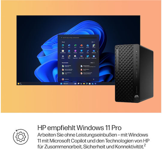 HP ELITEDESK 8 TWR G1I SFF Desktop PC (Ultra 9-285/64GB DDR5/1.0TB SSD/W11 Pro)