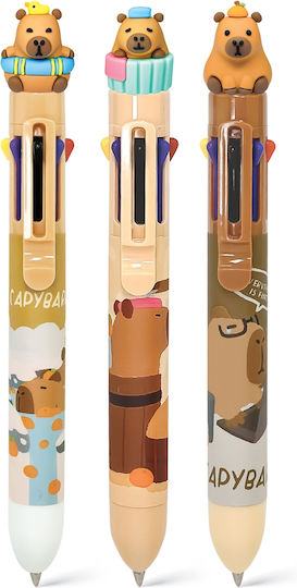 Lebez Pix Multicolor 8 Culori În 1 Be Cappy Pix Ballpoint 24 Bucăți (Desene și Modele Diverse)