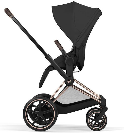 Cybex Priam Comfort Reversible 2 in 1 Baby Stroller Suitable for Newborn Sepia Black/Rosegold Frame 12.9kg
