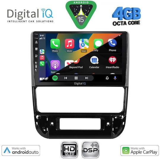 Digital IQ Car Audio System for Peugeot 406 1998-2004 (Bluetooth/USB/WiFi/GPS/Apple CarPlay/Android Auto) with 9" Touch Screen