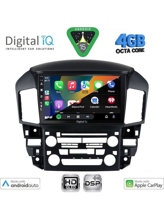 Digital IQ Car Audio System for Lexus RX300 1998-2003 Bluetooth USB WiFi GPS Apple CarPlay Android Auto with 9" Touch Screen
