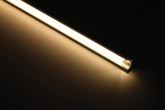 VK Lighting LED-Streifen Aluminiumprofil mit Opal-Abdeckung 200cm