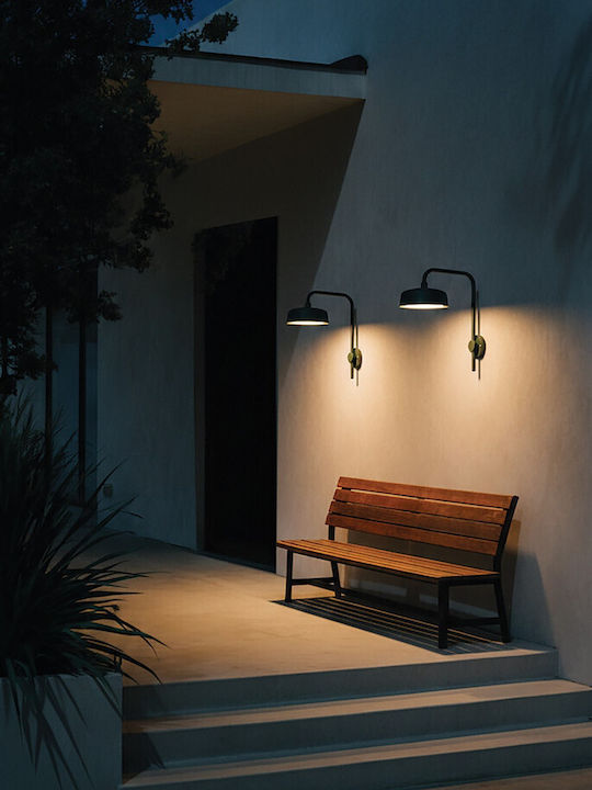VK Lighting Wall-Mounted Outdoor LED Light IP65 With Warm White Light 18x18cm