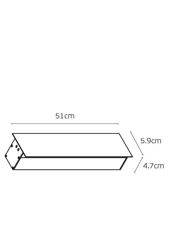 VK Lighting Επιτοίχιο Εξωτερικό Φωτιστικό LED 3000K 50x50εκ. VK Lighting Επιτοίχιο Εξωτερικό Φωτιστικό LED 3000K 50x50εκ.
