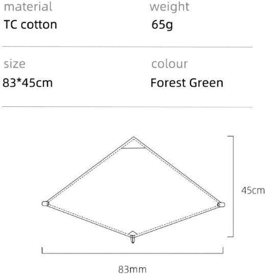 Bushcraft Windbreak Screen Olive Green