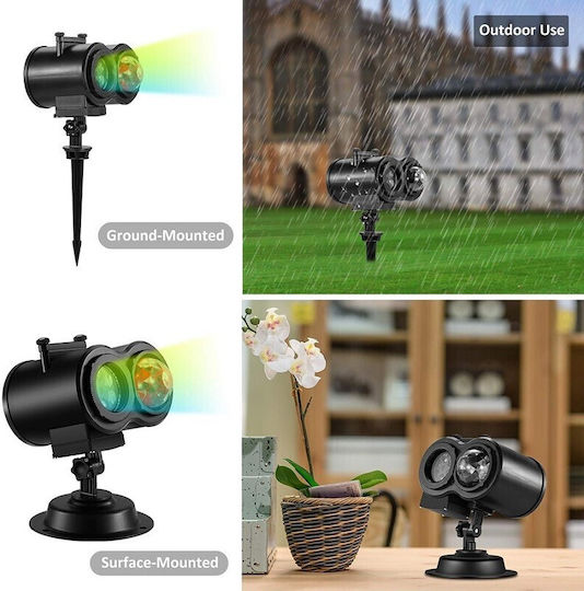 Christmas Spotlights LED IP44 Outdoor Projector with Remote Control