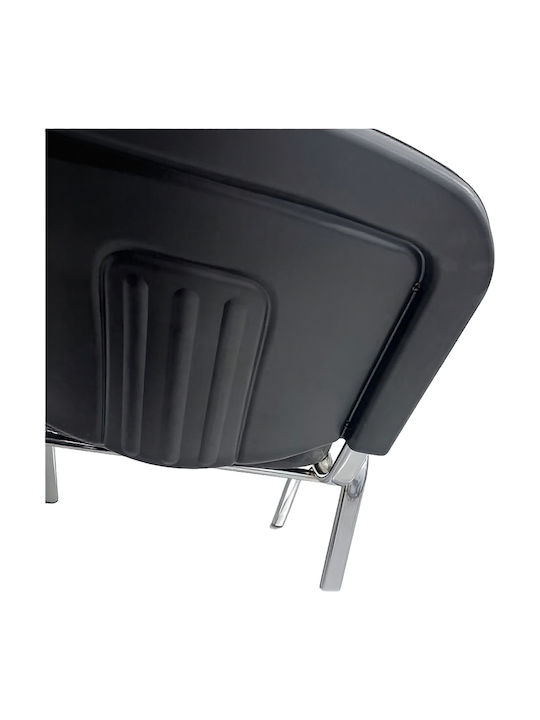 Visitor Chair Steelix in Black Colour 58x54x77cm