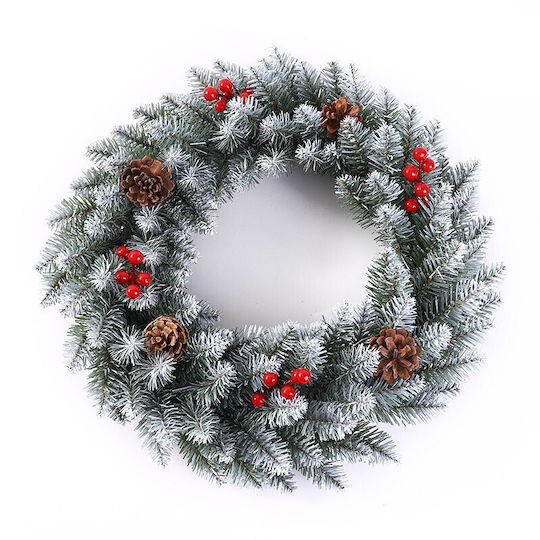 Alista Home Coronită De Crăciun Decorativă Cu Diametru 50 Cm Albă