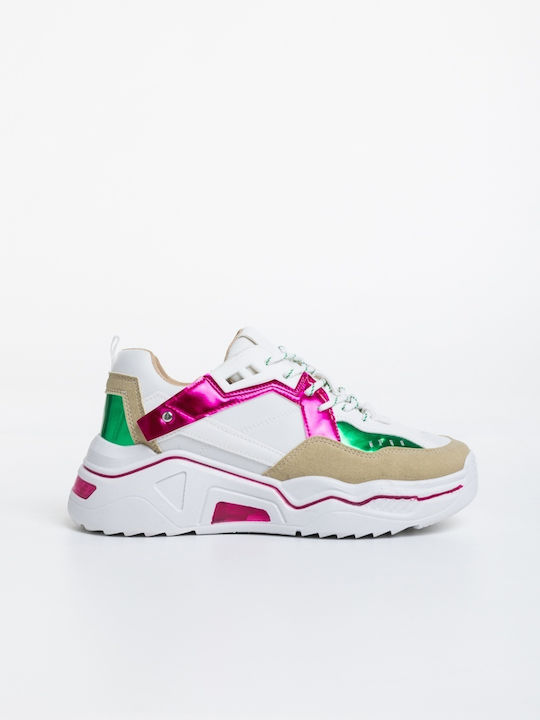Adidași Flatforms Pentru Femei Fuchsia