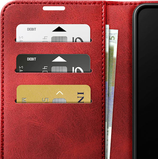 Zanaé Wallet Case Galaxy A26 Columbia Edition Stand Function Red