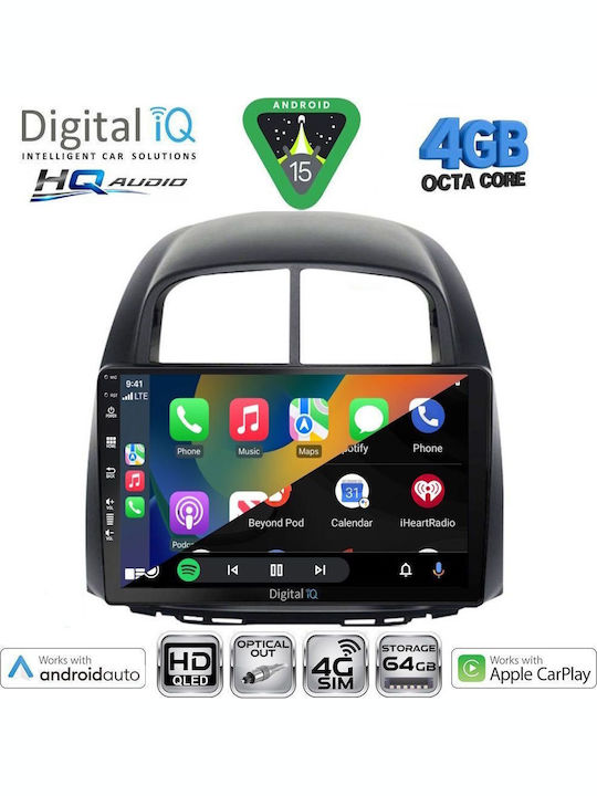 Digital IQ Car Audio System for Daihatsu Sirion 2006-2012 Bluetooth USB WiFi GPS Apple CarPlay Android Auto with 10" Touch Screen