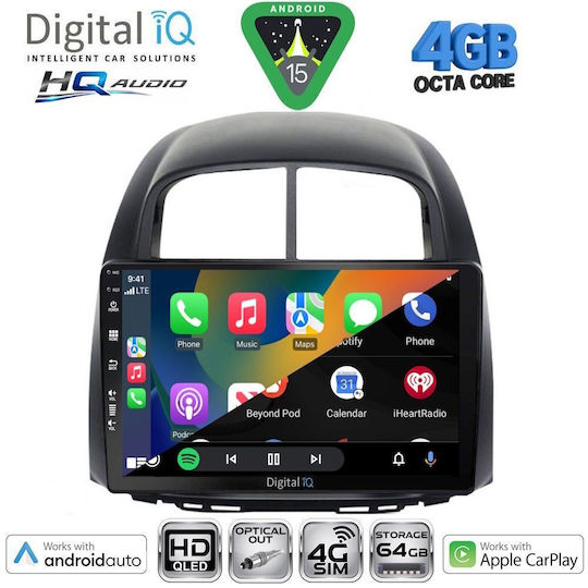 Digital IQ Car Audio System for Daihatsu Sirion 2006-2012 Bluetooth USB WiFi GPS Apple CarPlay Android Auto with 10" Touch Screen