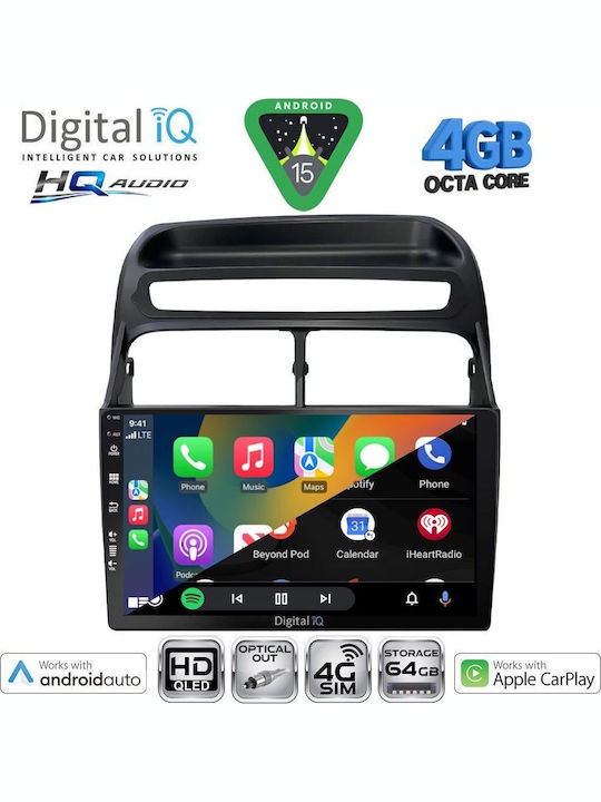 Digital IQ Car Audio System for Fiat Linea 2007-2011 Bluetooth USB WiFi GPS Apple CarPlay Android Auto with 9" Touch Screen