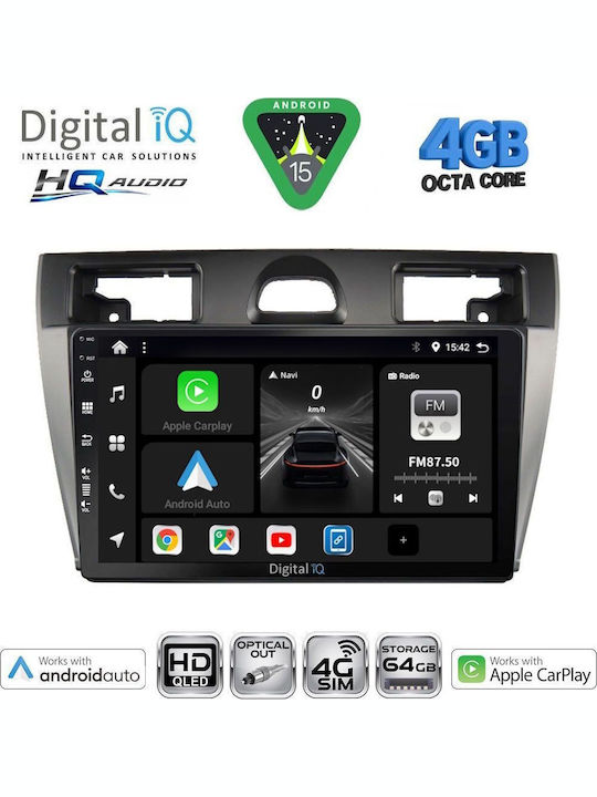 Digital IQ Car Audio System for Ford EcoSport 2012-2018 Bluetooth USB WiFi GPS Apple CarPlay Android Auto with 9" Touch Screen