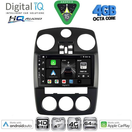 Digital IQ Ηχοσύστημα Αυτοκινήτου Chrysler 300C 2005-2010 (Bluetooth/USB/WiFi/GPS/Apple-Carplay/Android-Auto) με Οθόνη Αφής 9"