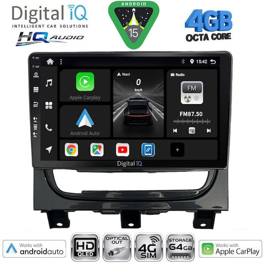 Digital IQ Car Audio System for Fiat Freemont 2008-2020 Bluetooth USB WiFi GPS Apple CarPlay Android Auto with 9" Touch Screen