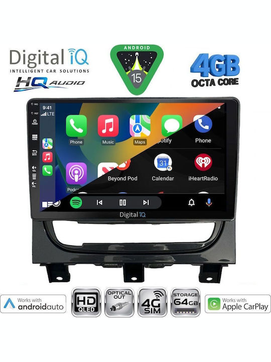 Digital IQ Car Audio System for Fiat Freemont 2008-2020 Bluetooth USB WiFi GPS Apple CarPlay Android Auto with 9" Touch Screen