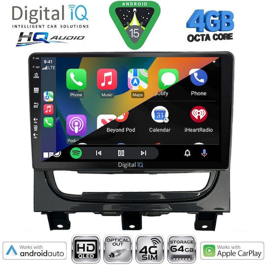 Digital IQ Car Audio System for Fiat Freemont 2008-2020 Bluetooth USB WiFi GPS Apple CarPlay Android Auto with 9" Touch Screen