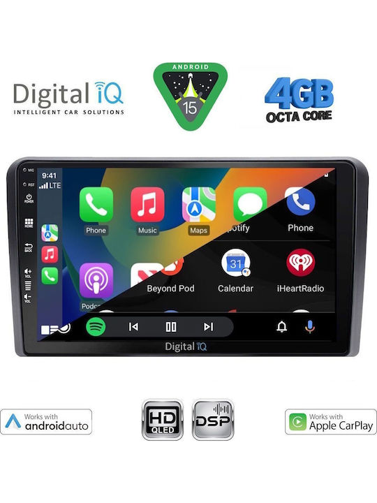 Digital IQ Car Audio System for Ford Tourneo / Courier 2014 with Touch Screen 9" Bluetooth USB Wi-Fi GPS Apple CarPlay Android Auto