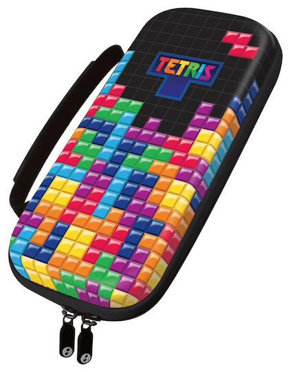 Hyperkin Tetris Eva Hard Shell Carrying Case Nintendo Switch Oled Lite Tetrimino Stack