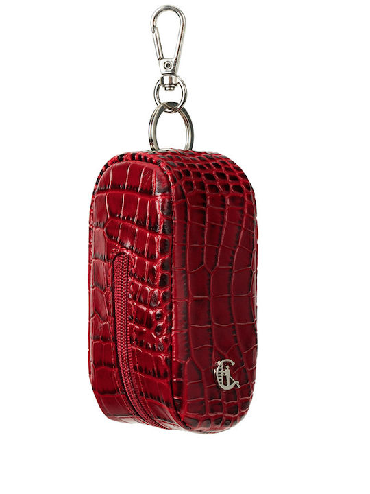 Canaletto Leather Key Holder Red Crocodile Pattern Leather Ed70s162