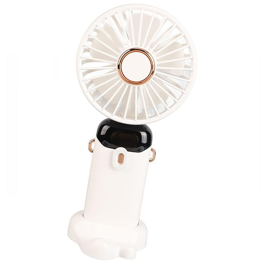 Ventilator Portabil USB Reîncărcabil Depox Silențios 5 Setări Viteză Alb