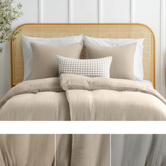 Set Huse Pentru Pilote 135x200cm Taupe