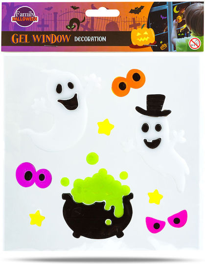 Halloween Gel Stickers Window Reusable Decorations Pumpkins Ghosts