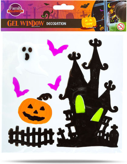 Halloween Gel Stickers Window Reusable Decorations Pumpkins Ghosts