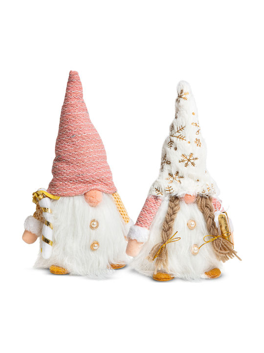 Christmas Decoration Scandinavian Elf 28 Cm Textile Figurine 2 Models