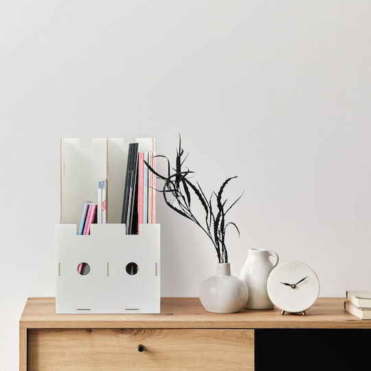 Relaxdays Office Cabinet 2 Compartments White 0