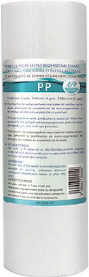 QWaterFilters 4-Σταδίων UV Απολύμανση QUC3-UV 16W Συσκευή Φίλτρου Νερού Τριπλή Κάτω Πάγκου Διατομής ½" με Ανταλλακτικό Φίλτρο HPP-A 5μm, H-CAG 10″,HCTO-A 1μm NW.5031