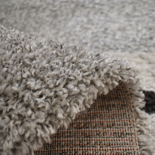 Zottelig Dachboden Wohnzimmer Teppich Rechteckig Grau/beige 240x340cm