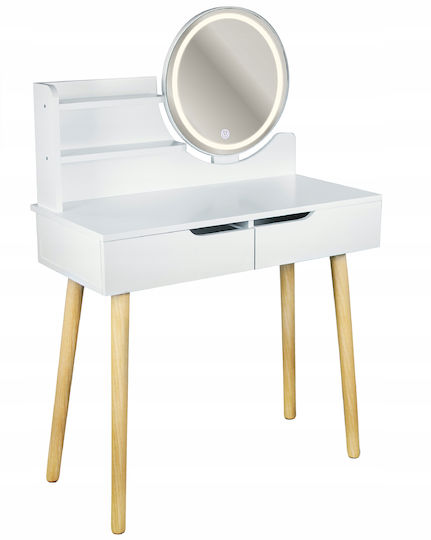 Jumi Makeup Mirror Handheld with Light White