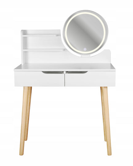 Jumi Makeup Mirror Handheld with Light White