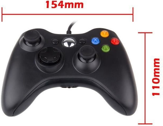 DC66HMMBM Ενσύρματο Gamepad για Xbox 360 Μαύρο