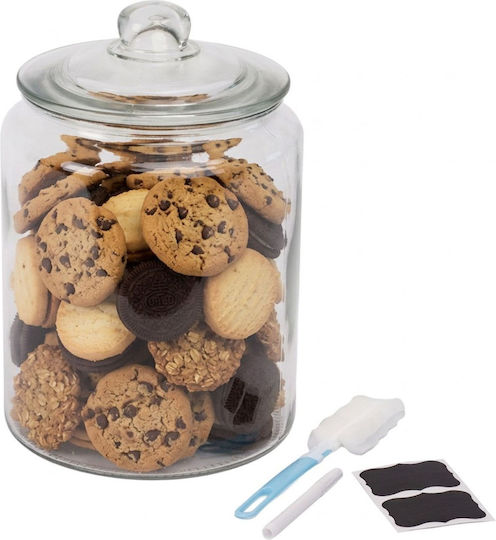 Relaxdays Airtight Glass Jar Transparent 30x20x20 Cm Relaxdays Airtight Glass Jar Transparent 30x20x20 Cm