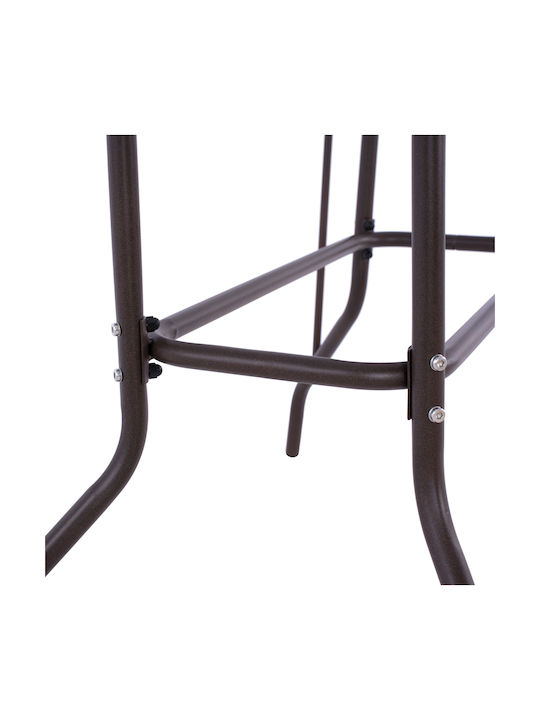 Adam 5 Pieces Outdoor Dining Room Set Brown