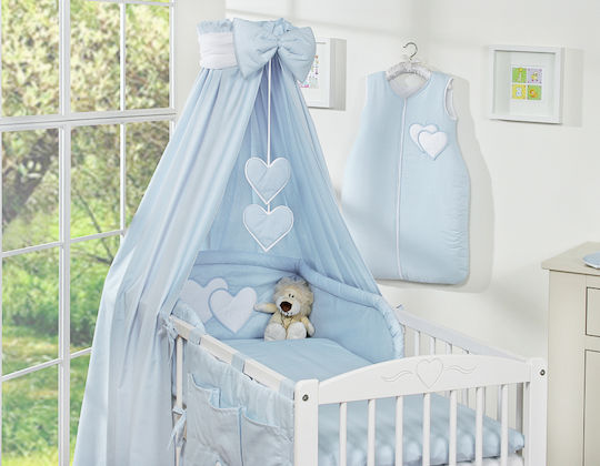 Bobono Blue Crib Set 5 Pieces