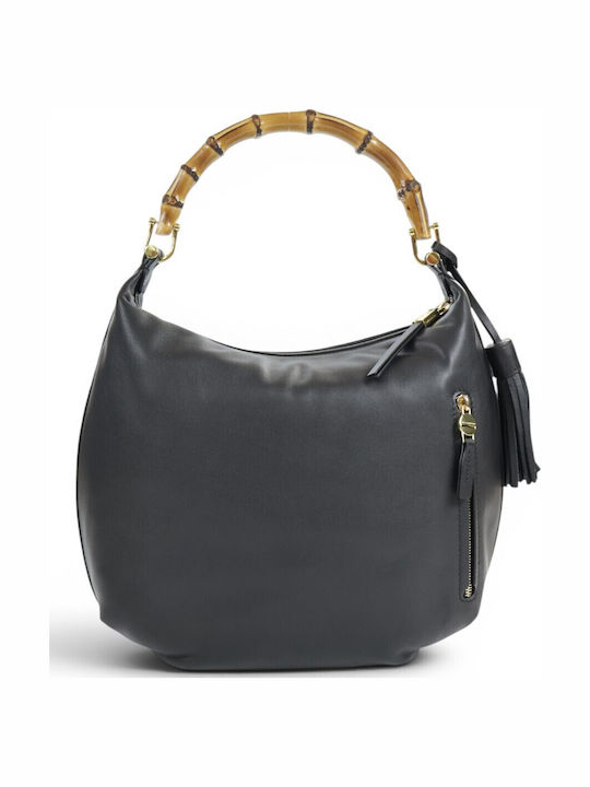Leather Women's Shoulder Bag Black