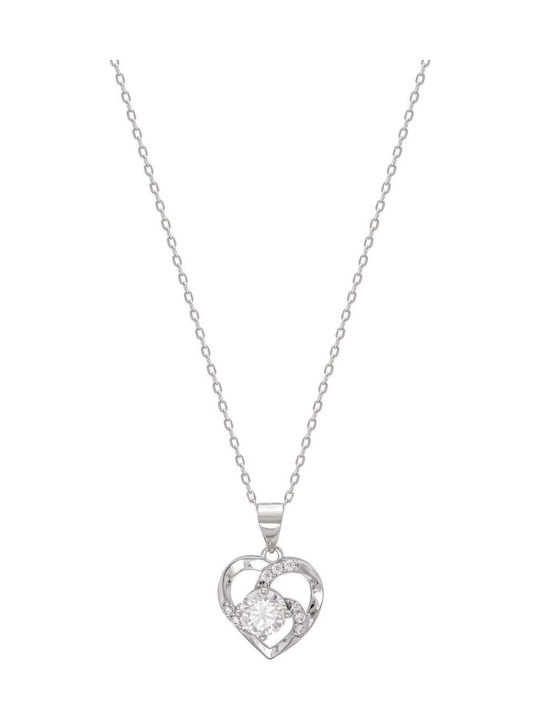 Kiriakos Gofas Colier Din Argint Cu Diamant