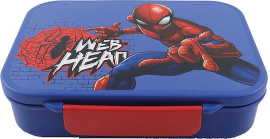 Gim Plastic Kids Food Container Spiderman 1 Litre