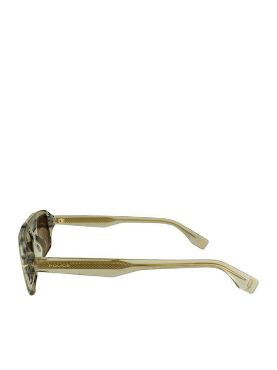 Police Unisex Sunglasses With Gray Frame And Gray Lens SPLU71E 04G0