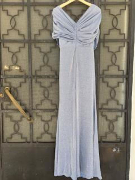 Maxi Damenkleid Für Hochzeit - Taufe Blau