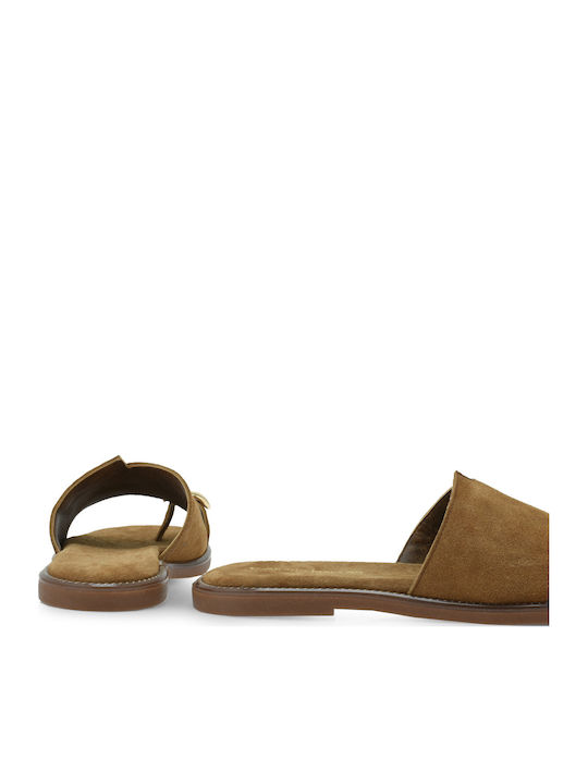 Flache Sandalen Für Damen Tabac Braun