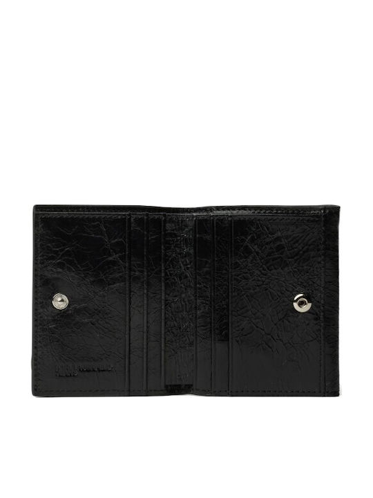Leder Damenbrieftasche Karten Schwarz