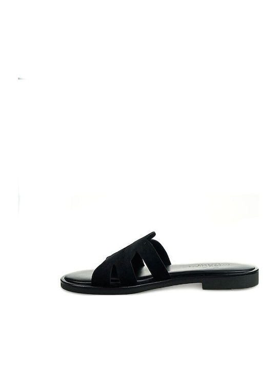 Myconian Women's Flat Sandals Black