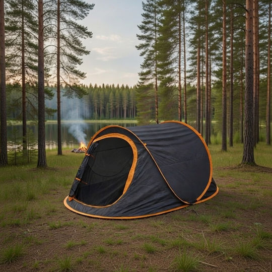 Redcliffs Σκηνή Camping Pop Up Ορειβασίας Γκρι 4 Εποχών για 2 Άτομα Αδιάβροχη 3000mm 220x120x95εκ.