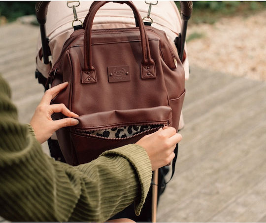 La Millou Backpack Diaper Bag Dolce Vita Burgundy